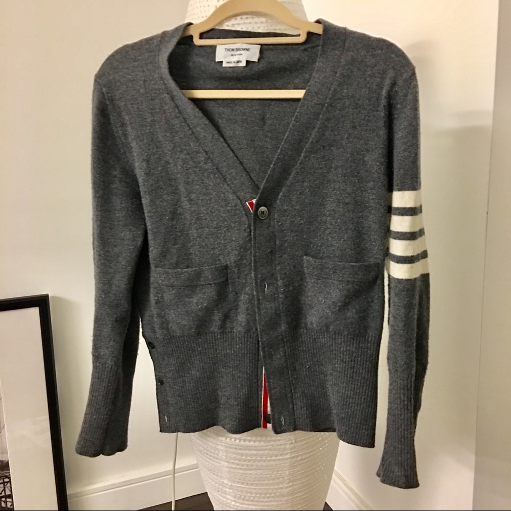 Thom Browne classic V-neck Cardigan